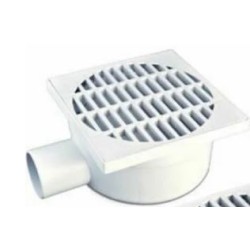 POZZETTO PVC PESANTE 15X15 USCITA LATERALE D.50