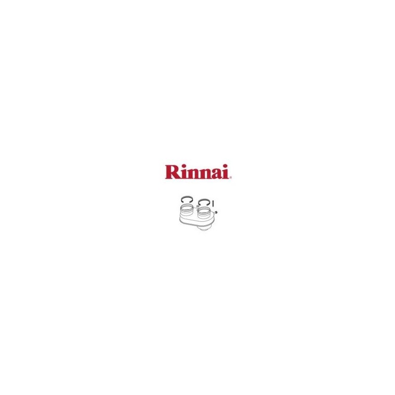 SDOPPIATORE  FUMI PER SCALDABAGNO  RINNAI DA 80 / 125 A 80 / 80 PROFFESIONALE