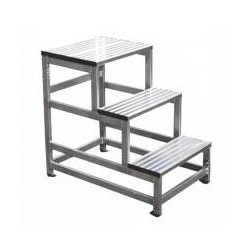 SGABELLI ALLUMINIO 3 GRADINI