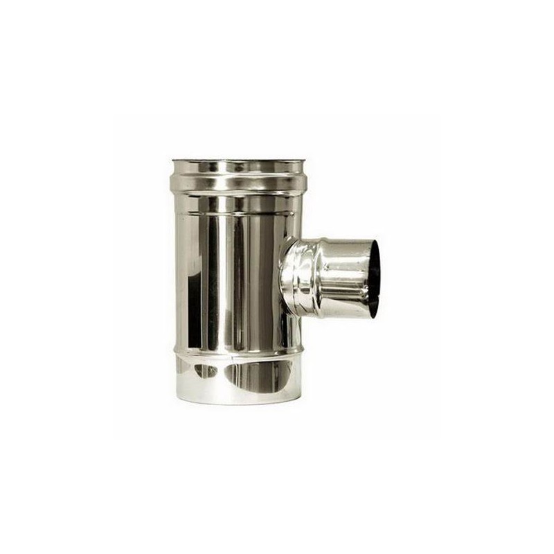 T RIDOTTO D.80 CANNA FUMARIA INOX D.140