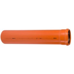 TUBO PVC D.125 MT.3 (Al pezzo) ARANCIO
