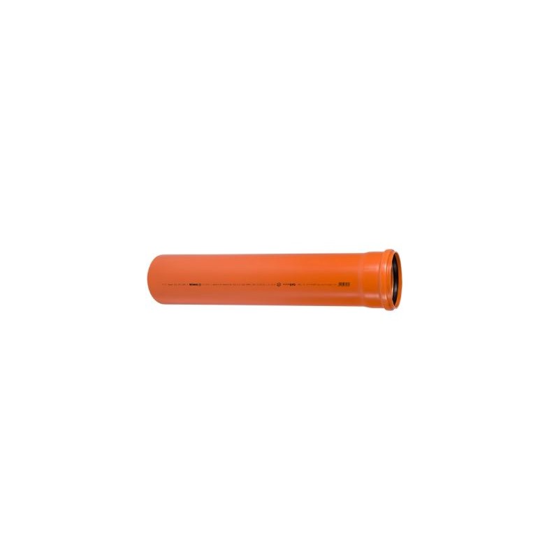 TUBO PVC D.125 MT.3 (Al pezzo) ARANCIO