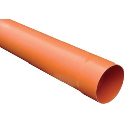 TUBO PVC D.200 MT.3 (Al pezzo) ARANCIO