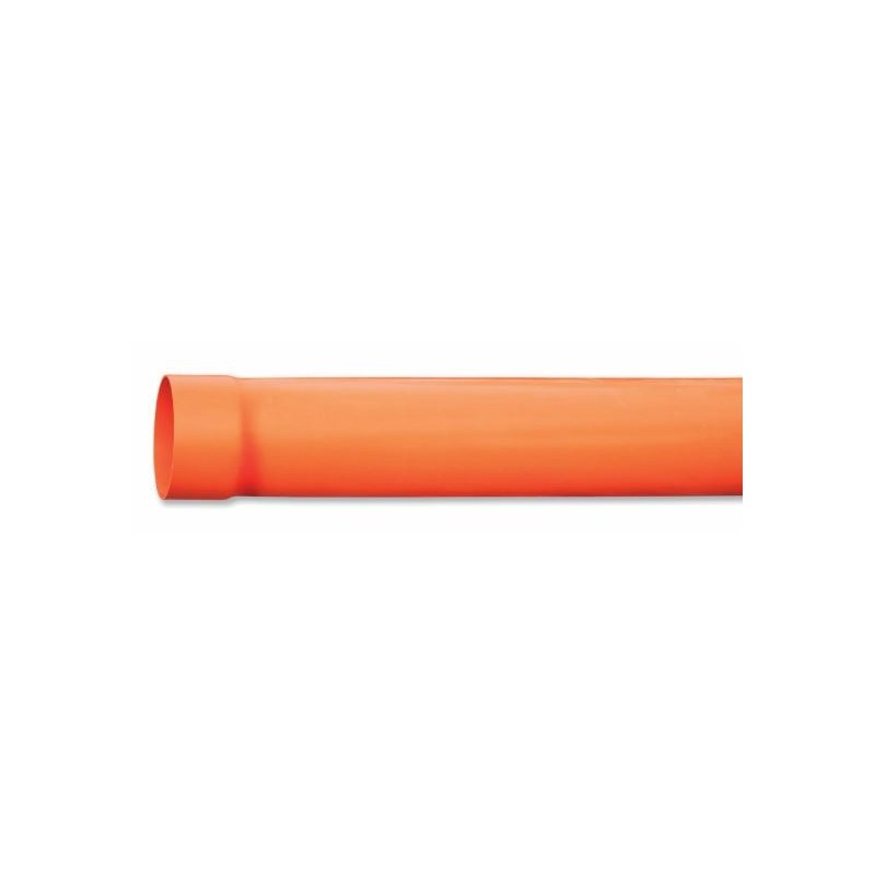 TUBO PVC D.400 MT.3 FOGNATURA SN.4-SD741 AREA UD (Al pezzo) ARANCIO