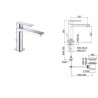 MISCELATORE TANGO LAVABO S.A 1 1/4  PAFFONI NERO