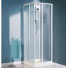BOX DOCCIA ANGOLARE SMERALDA BOLLICINE ACRILICO 68-80x78-90