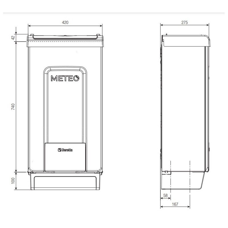 CALDAIA CONDENSAZIONE BERETTA METEOI  GREEN ERP 25 CSI METANO COMPRESIVO DI CRONOTEMOSTATO EVOLUTO