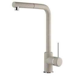 MISCELATORE LAVELLO MONOFORO CON DOCC. ESTRAIBILE INDIA GRANITO AVENA