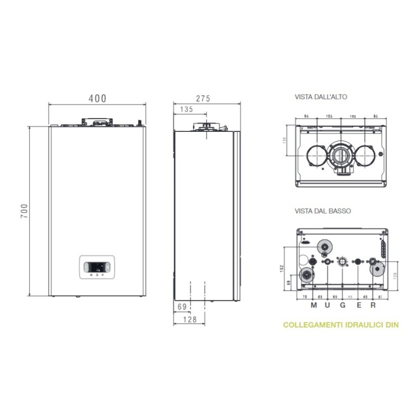 CALDAIA CONDENSAZIONE BERETTA CIAO GREEN ERP 25 CSI METANO