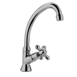 RUBINETTO MONOCOLONNA 4 PUNTI IRIS BOCCA GIREVOLE CROMO