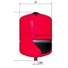 VASO ESPANSIONE VERTICALE  PER IMPIANTI RISCALDAMENTO 12 LT ELBI ERCE12