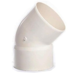 CURVA PVC D.200-45°MF AVORIO