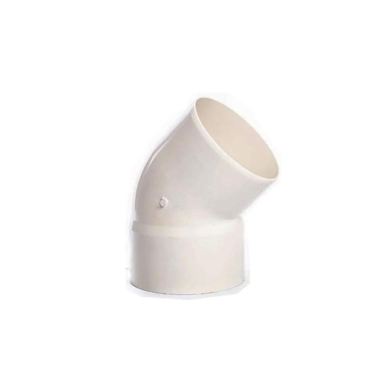 CURVA PVC D.315 A 45° MF AVORIO