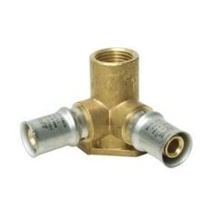 GOMITO CON FLANGIA DOPPIA FEMM.1/2X20X20 MULT. A PRESSARE