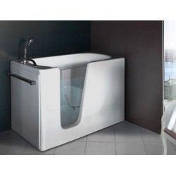 VASCA COMODA PER DISABILI  120X70 CON TELAIO FRONTALE