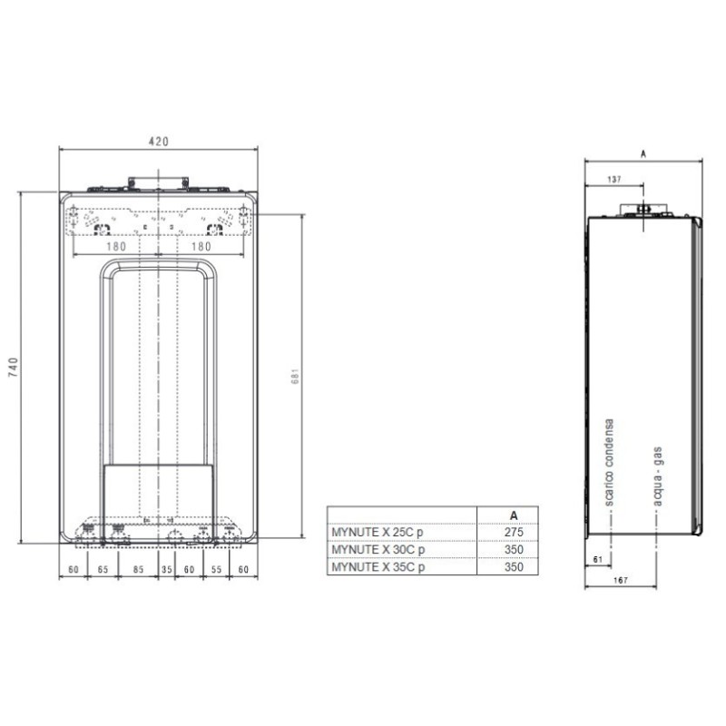CALDAIA CONDENSAZIONE BERETTA  MYNUTE X 25 C p  METANO