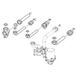 KIT ALLACIAMENTO ANTERIORE CALD.2015 PER CALDAIA CONDENSAZIONE IMMERGAS