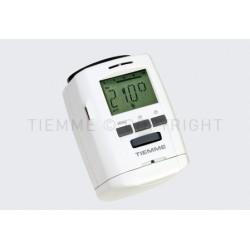 TESTA TERMOSTATICA TIEMME ELETTRONICA PROGAMMABILE BIANCA M30X1.5 9550015