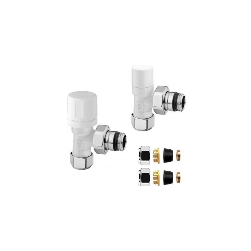 VALVOLA TERMOSTATIZZABILE + DETENTORE + RACCORDINI MULTISTRATO 16 (PZ 2) COLORE ANTRACIDE F43