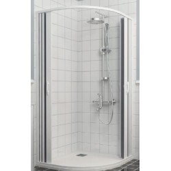 BOX SEMICIRCOLARE FLEX 77,5/80  E  BIANCO PANNELLI ACRILICO