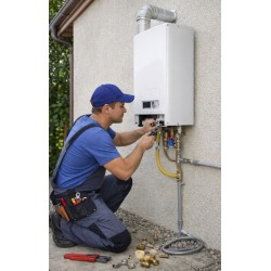 SOSTITUZIONE SCALDABAGNO A GAS MURALE  PER ESTERNI  SMONTAGGIO, SMALTIMENTO E ISTALLAZIONE  ESCLUSI MATERIALI A CORREDO