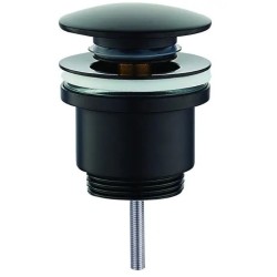 PILETTA SCARICO CLICK-CLAK UNIVERSALE REGOLABILE NERO OPACO