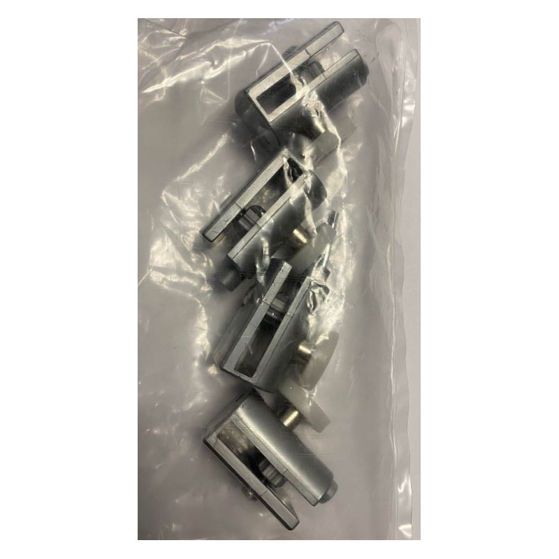 KIT SISTEMA DI SCORRIMENTO 4 CUSCINETTI OSSIDATO 348 CDC ANTA SCORREVOLE FORTE