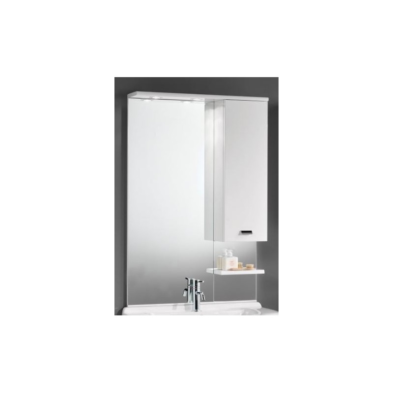 SPECCHIO CON ANTA DX CON ILLUMINAZIONE RIMINI 73 CM