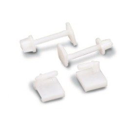 CERNIERE COPPIA PER COPRIWATER TERMOINDURENTE IN NYLON TIPO BASSO