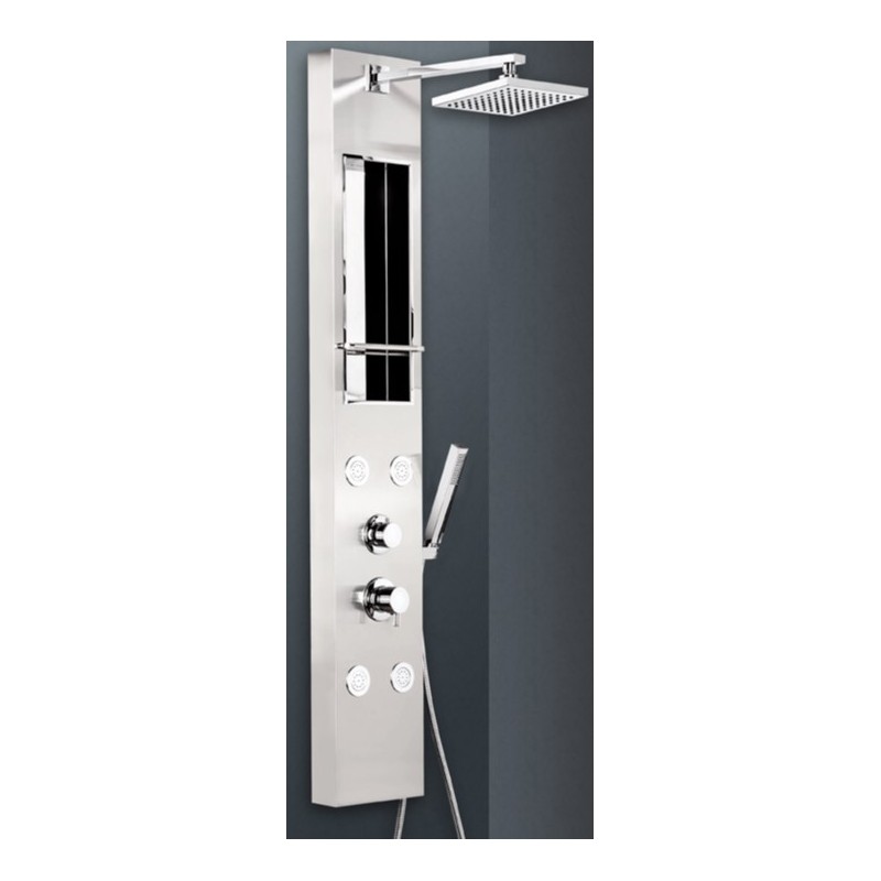 COLONNA DOCCIA SHINE IN ACCIAIO INOX SATINATO METAFORM