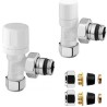 VALVOLA TERMOSTATIZZABILE + DETENTORE + RACCORDINI MULTISTRATO 16 (PZ 2) COLORE BEIGE OPACO T 10