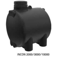 SERBATOIO DI PRIMA RACCOLTA ORIZZONTALE  DA INTERRO  LT2000 P.155 H.144 D.136TRIPLO STRATO INCON 2000