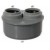 AUMENTO TAMPONE DOPPIO FORO 110X040X040