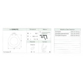 COPRIWATER COMPACT, COMPACT SOSPESO BIANCO