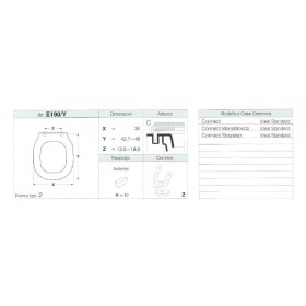 COPRIWATER CONNECT MONOBLOCCO, CONNECT SOSPESO BIANCO