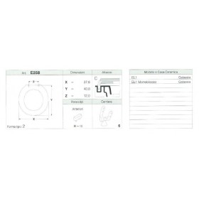 COPRIWATER EL1, EL1 MONOBLOCCO BIANCO