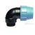 GOMITO FILETTATO M 32X3\4  POLIETILENE A STRINGERE
