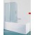 PARETE VASCA ELECTRA 100-102 SAMO CROMO CRISTALLO TRASPARENRE B1480 ULUTR