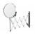 SPECCHIO INGRANDITORE INOX ESTENSIBILE